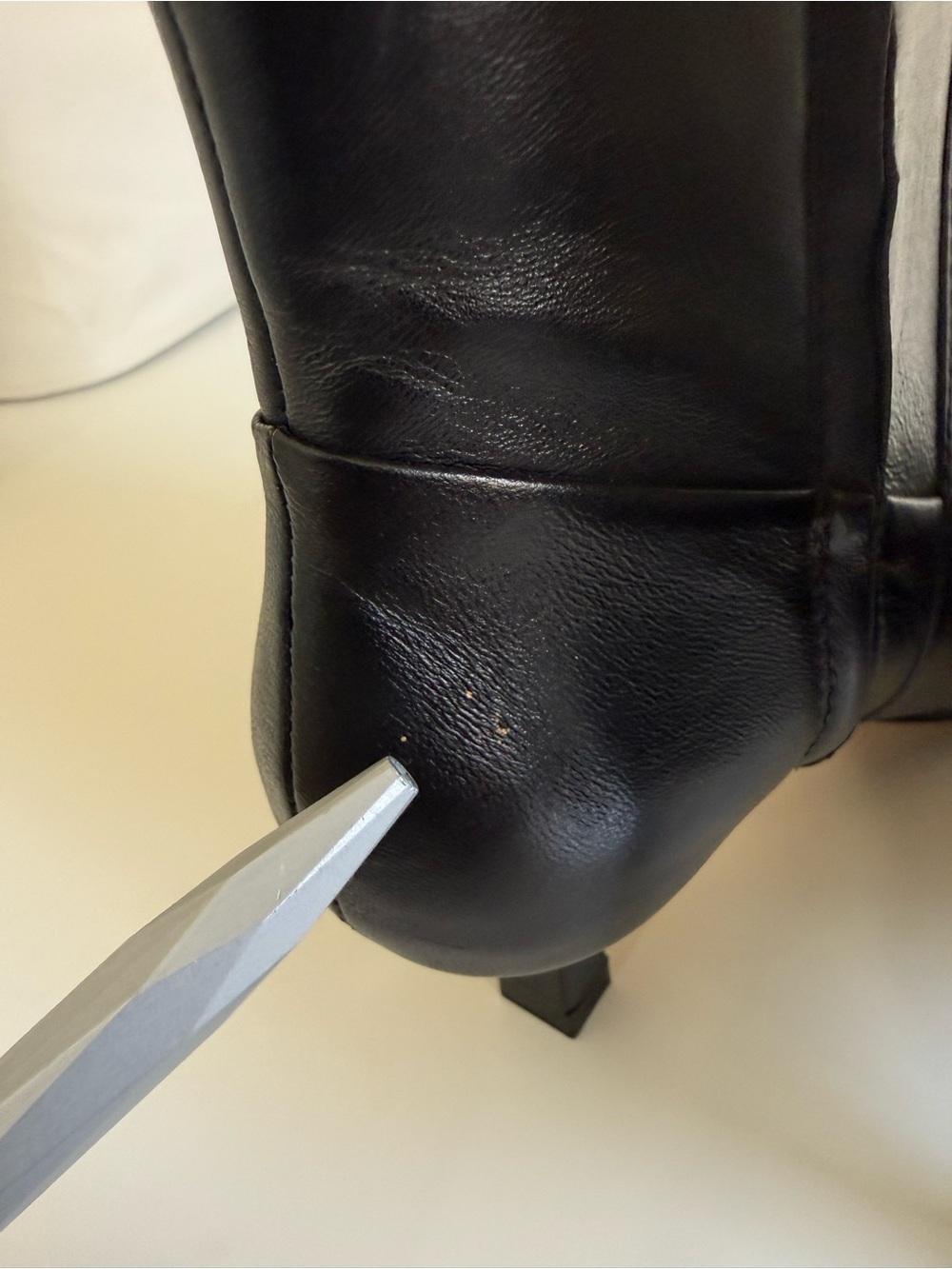 Zara | Genuine Leather Ankle Boots | Pointed Toe Kitten Heel | EU 38 US 7.5 - Picture 9 of 16
